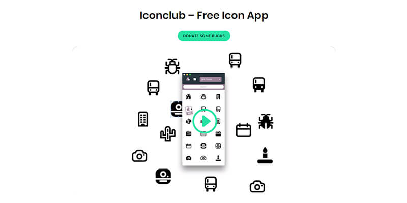 Photoshopにドラッグするだけ！8,000以上の無料アイコンが揃った素材アプリ「Icon club」